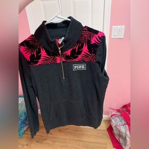 2014 PINK half-zip sweater